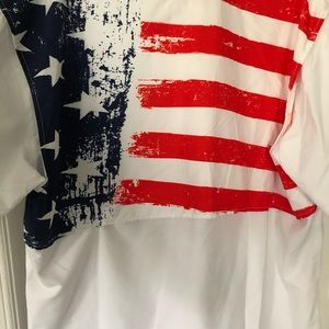 Magellan patriotic fishing shirt nwot  Mens sz xl